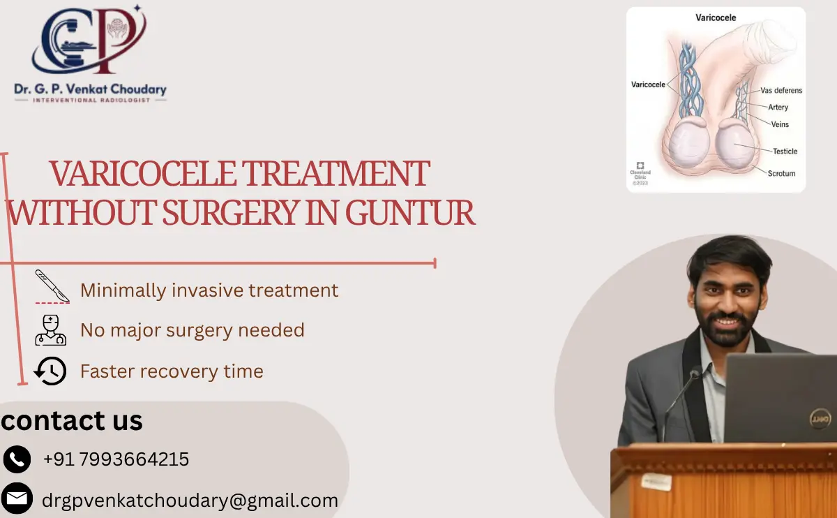 Varicocele Treatment Without Surgery in Guntur